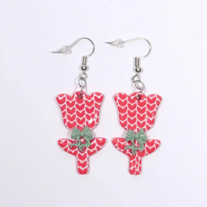 Albane, Boucles d'Oreilles Tulipes Femme