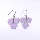 Boucles d'Oreilles Florales Lila