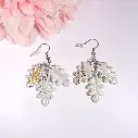 Boucles d'Oreilles Femme Feuilles de Chêne