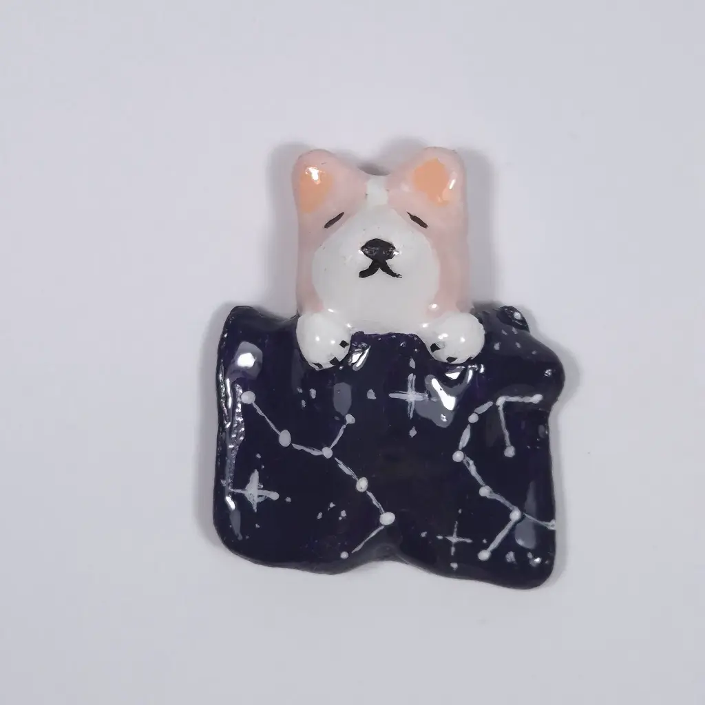 Magnet Corgi Sous Sa Couverture