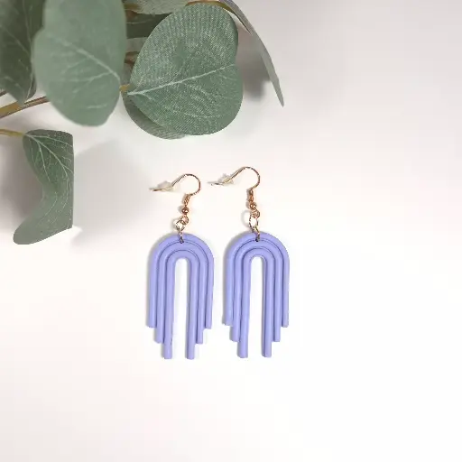 Boucles d'oreilles Grand Arc-En-Ciel Tendance