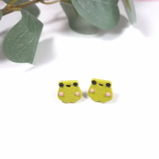 Puces d'Oreilles Mini Grenouilles